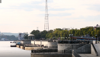 Набережная реки Амур в Благовещенске